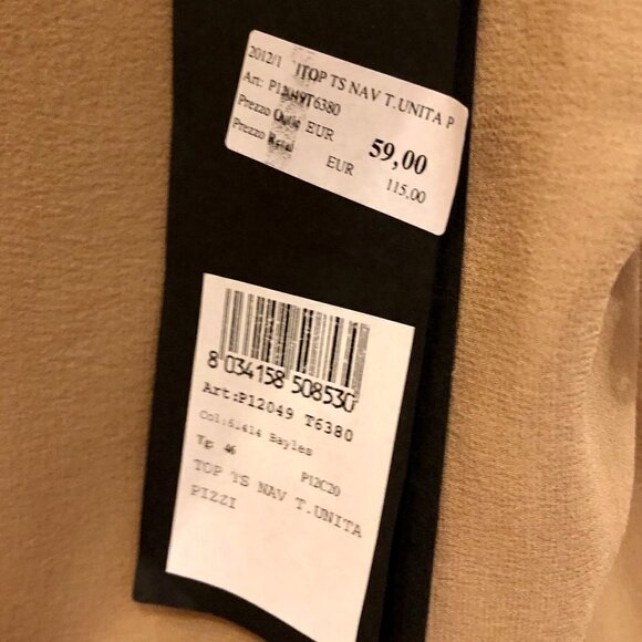 Liu Jo Camel Lace Camisole Blouse Size S NTW CLOSET CLEAR-OUT! - Picture 12 of 13